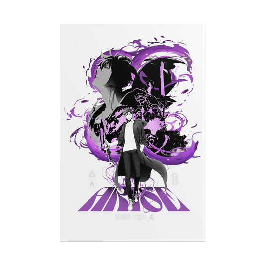 Sung Jin Woo Anime Poster Elevate Your Space: Stylish Rolled Posters for Art Enthusiasts